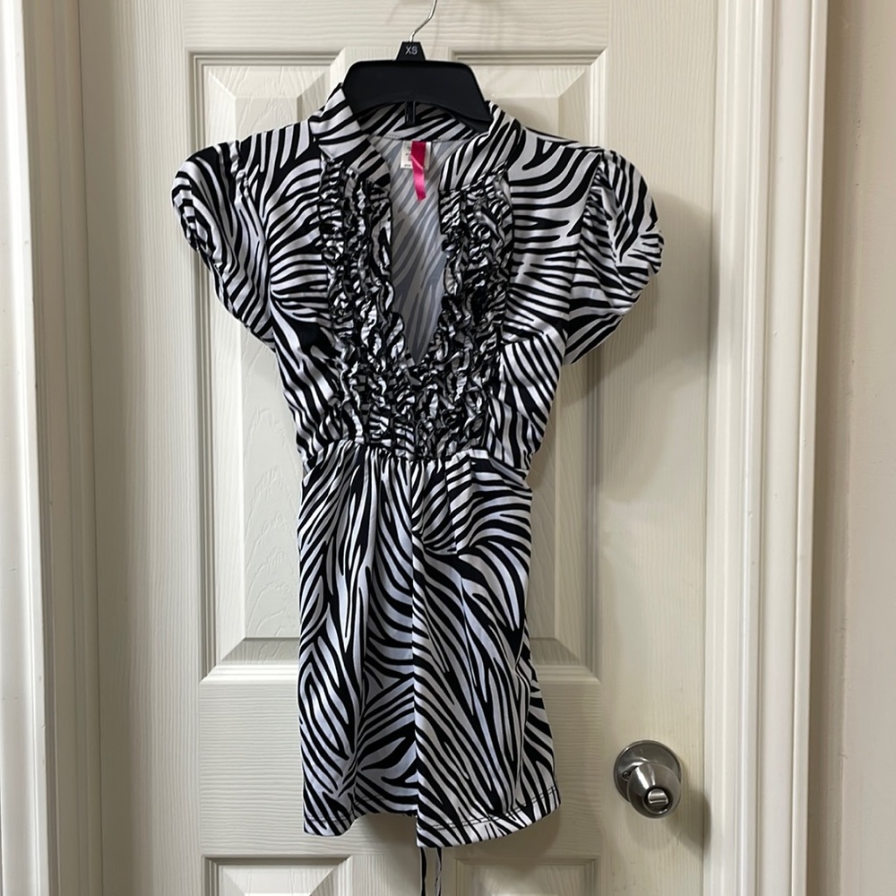 Heart Soul Zebra top